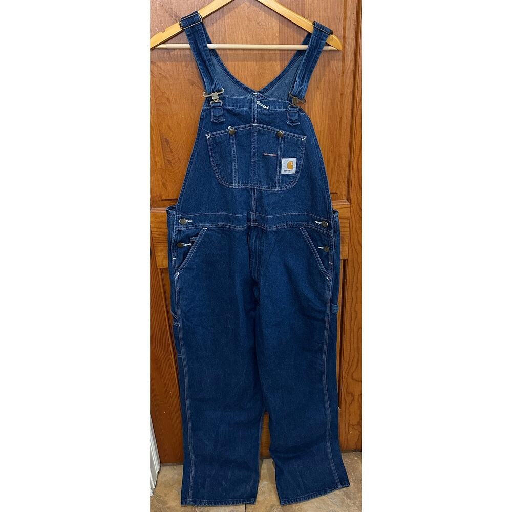 Men's Denim Carhartt Overalls - 30x32